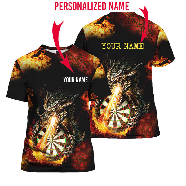 Darts Dragon Custom Name T Shirt For Men & Women