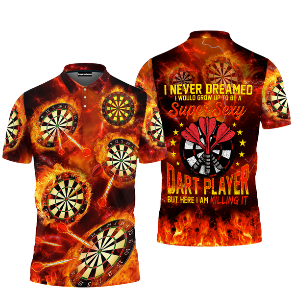 Darts Player Polo Shirt For Men