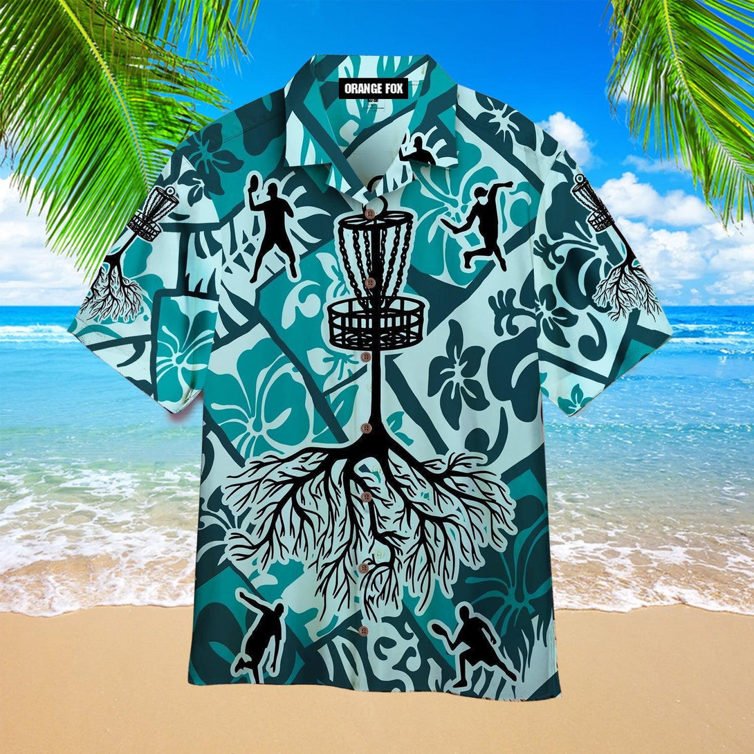 Disc Golf Cross Sport Tropical Hawaiian Shirt For Men & Women