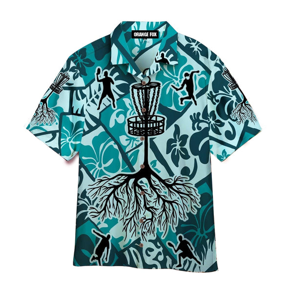 Disc Golf Cross Sport Tropical Hawaiian Shirt For Men & Women