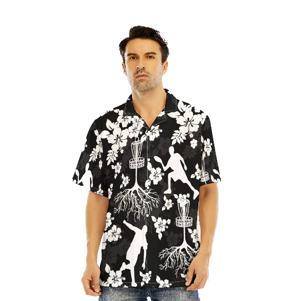 Disc Golf Tree Hibiscus Hawaiian Shirt For Men & Women