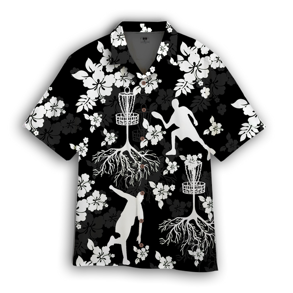 Disc Golf Tree Hibiscus Hawaiian Shirt For Men & Women