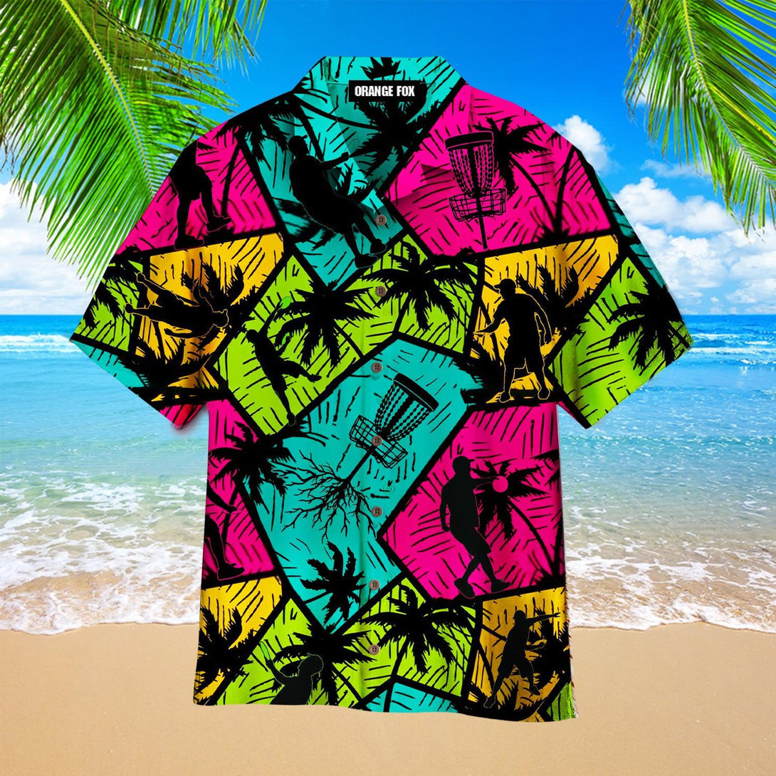 Disc Golf Tropical Retro Colorfui Hawaiian Shirt For Men & Women