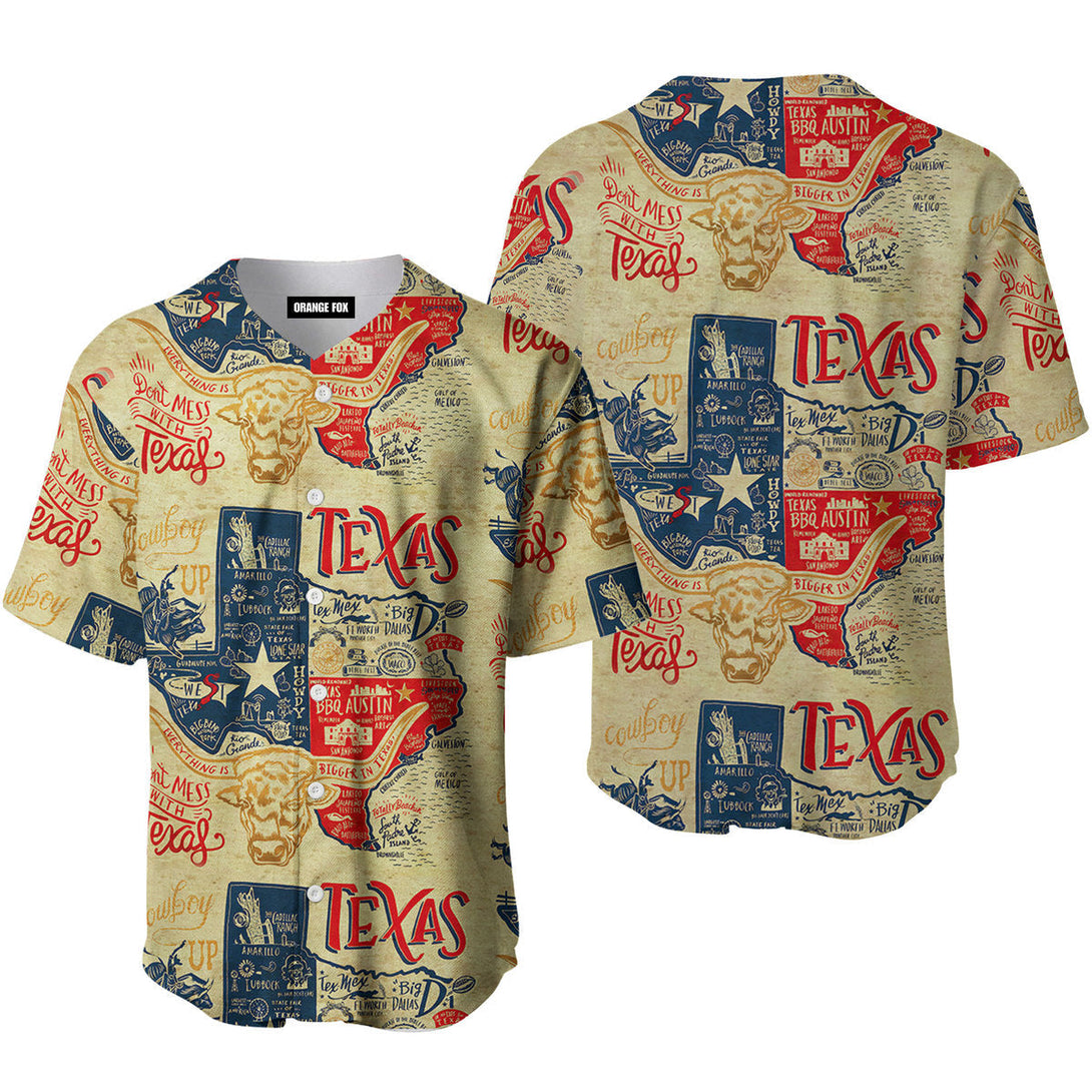 Don't Mess With Texas Baseball Jersey For Men & Women