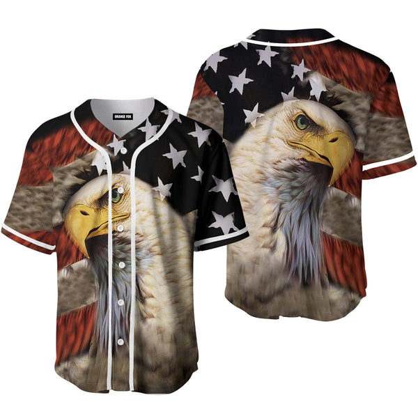 Eagle Patriot Day American Flag Baseball Jersey For Men & Women