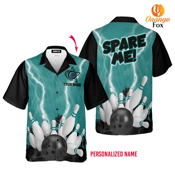 Spare Me Bowling Custom Name Hawaiian Shirt For Men &amp; Women FHN1110