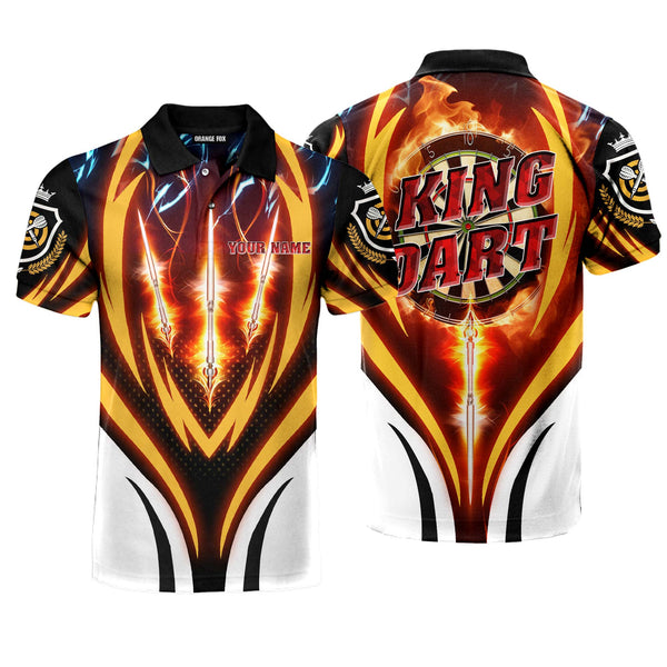 King Dart Fire Custom Name Polo Shirt For Men & Women FPN1087