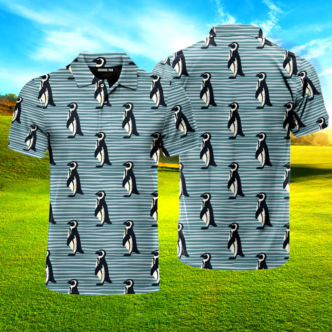 Blue Penguin Golf Polo Shirt For Men