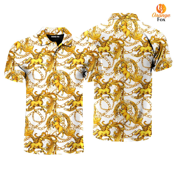 Golden Horses Polo Shirt For Men