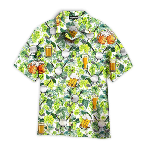 Golf And Beer Aloha Hawaiian Shirt For Men & Women