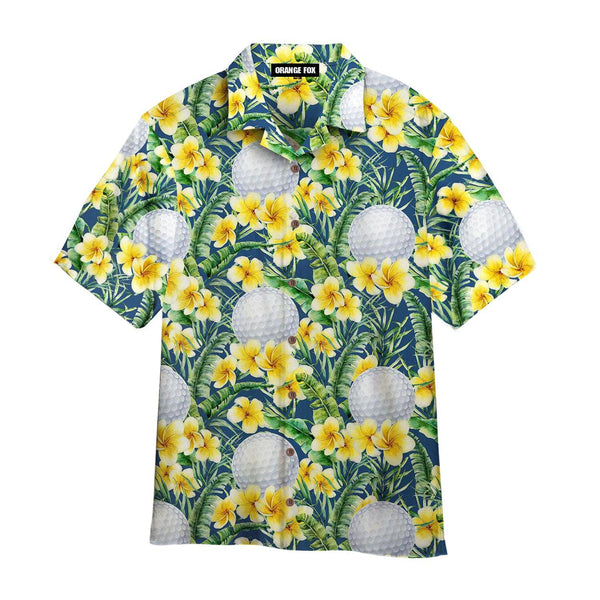 Golf Frangipani Hawaiian Shirt For Men & Women