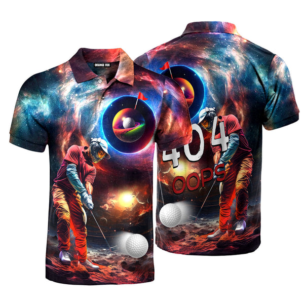 Golf Galaxy Space Sport Polo Shirt For Men