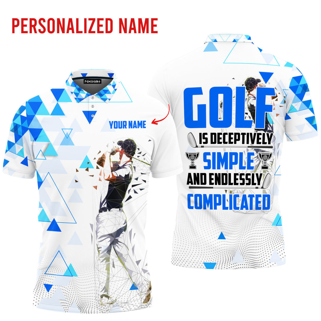 Golf Is Simple Custom Name Polo Shirt For Men & Women PN1685