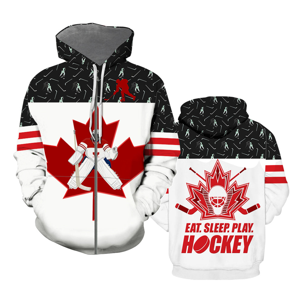 Hockey Canada Zip Up Hoodie For Men & Women