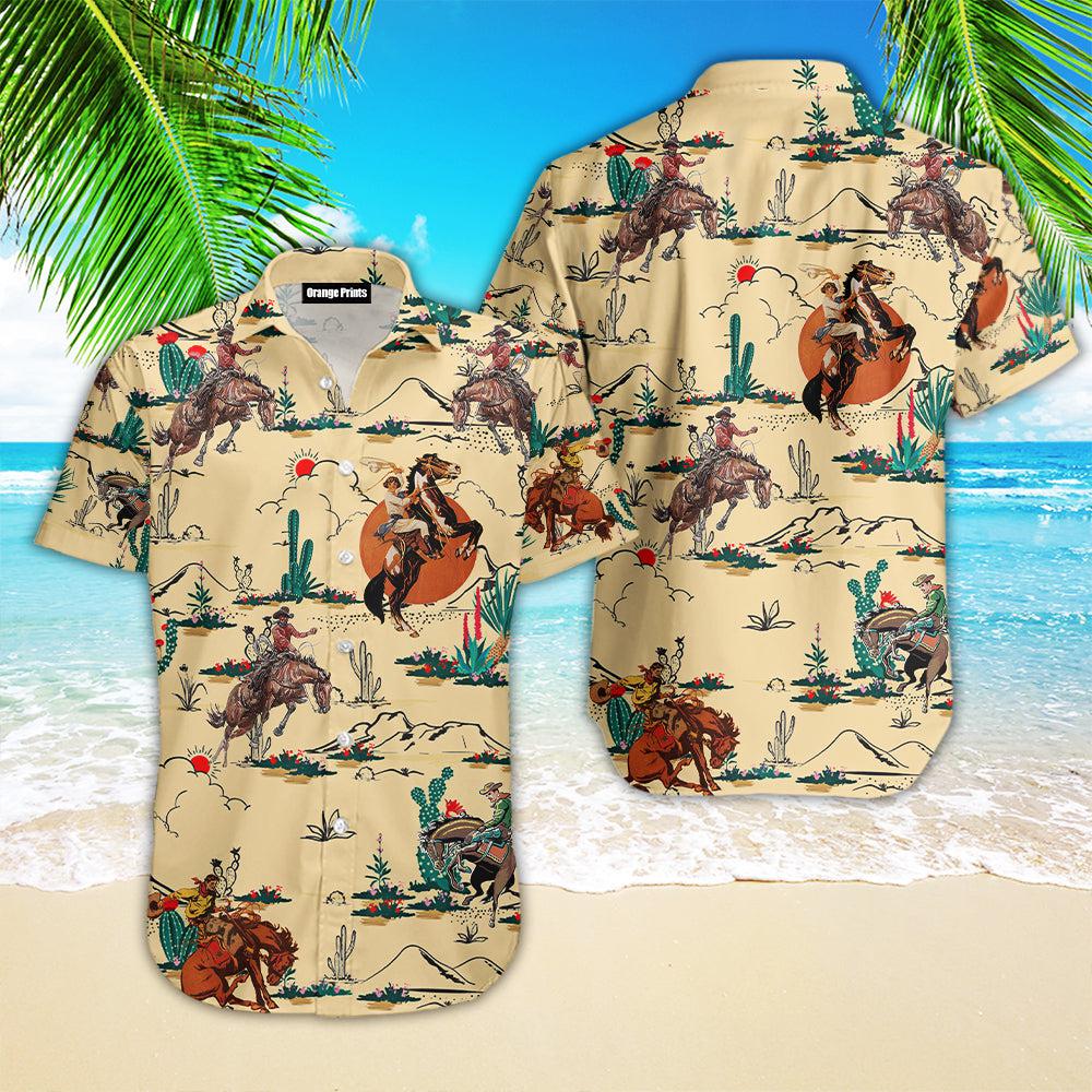 Horse Cowboy Cowgirl Hawaiian Shirt For Men & Women