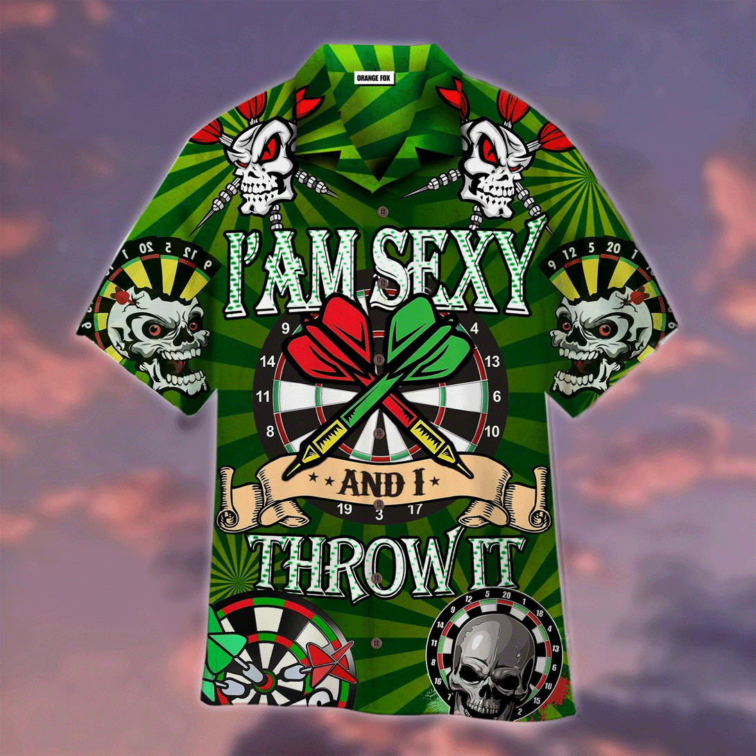 I'm Sexy And I Throw It Dart Game Hawaiian Shirt For Men And Women WT1158 - OrangeFox