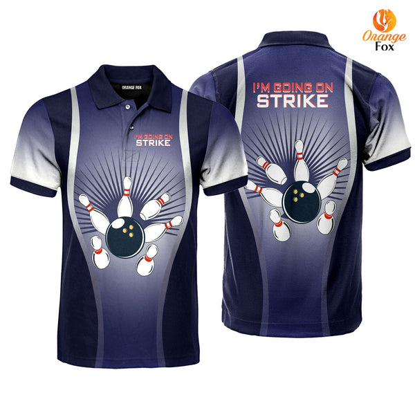 I’m Going On Strike Bowling Polo Shirt For Men