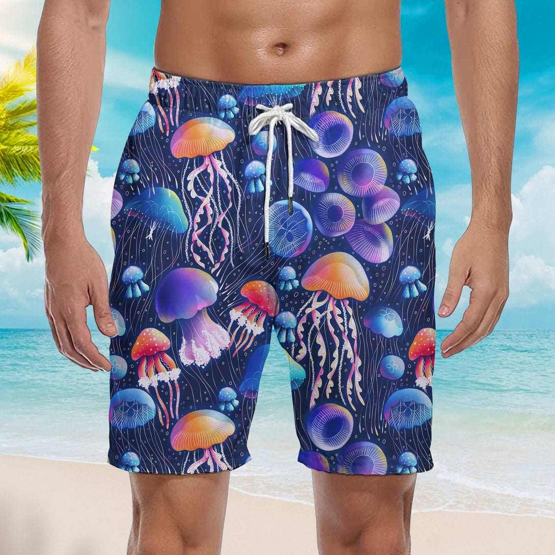 Jellyfish Disco Party Awesome Sea Beach Shorts For Men
