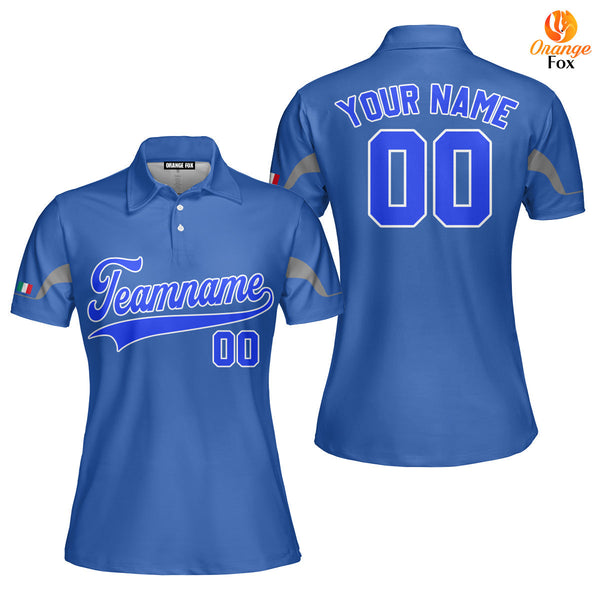 Kentucky Blue White Custom Polo Shirt For Women