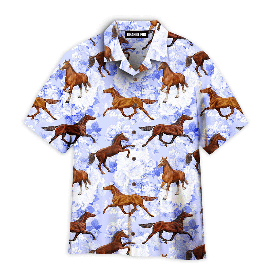 Kentucky Derby Day Horse Racing Floral Purple Hawaiian Shirt For Men And Women WH1153