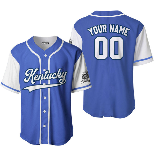 Kentucky Drink Blue White Blue Custom Name Baseball Jerseys For Men & Women