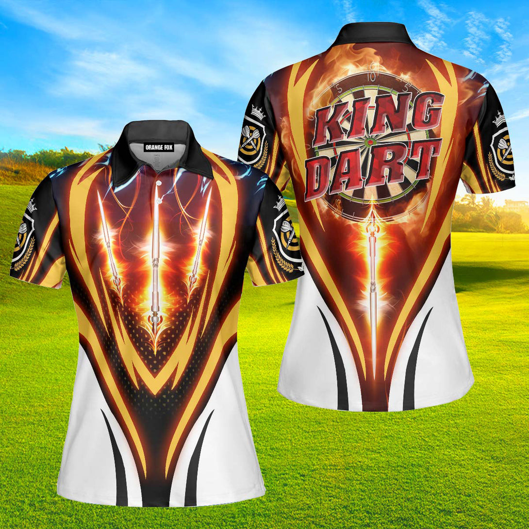 King Dart Fire Polo Shirt For Women