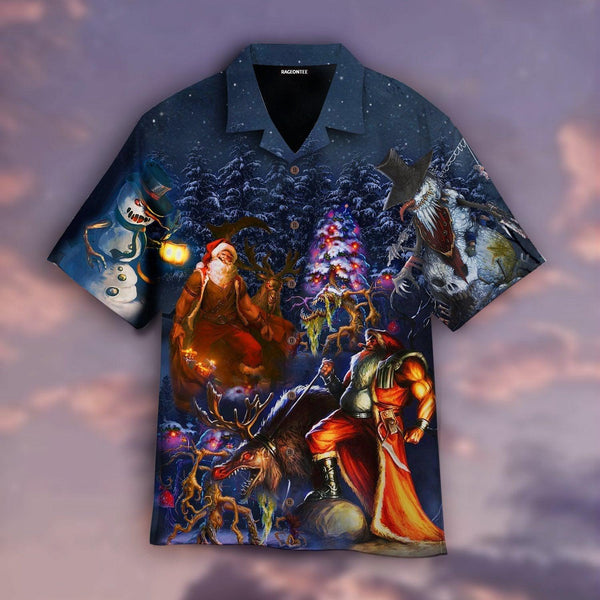 Let's Enjoy The Horror Christmas Night Hawaiian Shirt For Men & Women