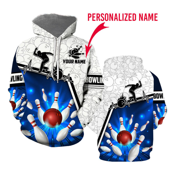 Love Bowling Custom Name Hoodie For Men & Women