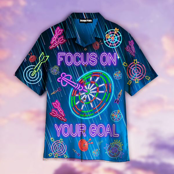 Love Darts Focus On Your Goal Hawaiian Shirt For Men & Women