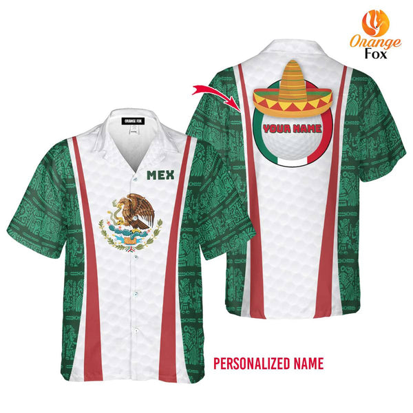 Mexican Golf Custom Name Hawaiian Shirt For Men & Women