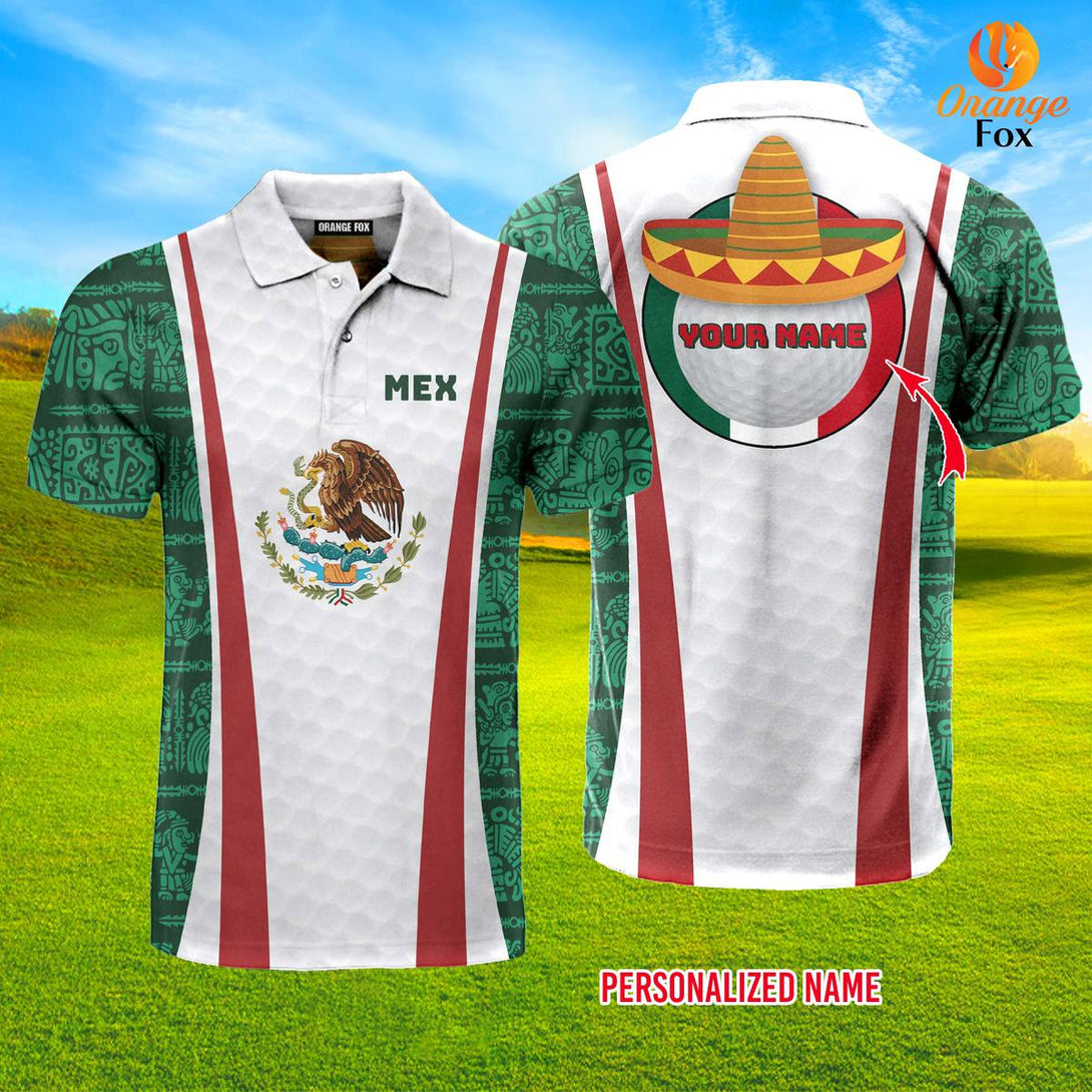 Mexican Golf Custom Name Polo Shirt For Men & Women