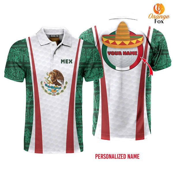 Mexican Golf Custom Name Polo Shirt For Men & Women