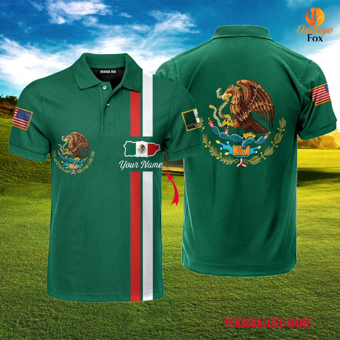 Mexican Green Custom Name Polo Shirt For Men & Women PN1405