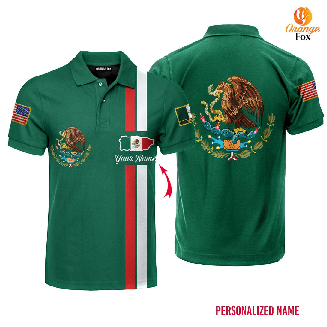 Mexican Green Custom Name Polo Shirt For Men & Women PN1405