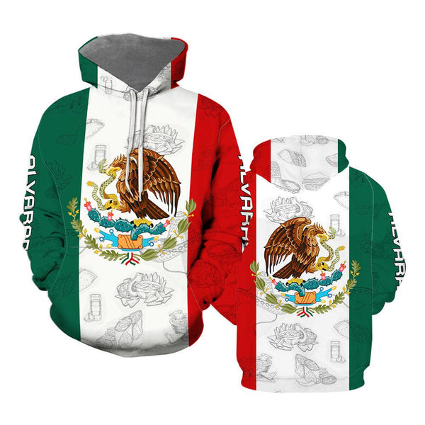 Mexican Mexico Flag Hoodie For Men & Women