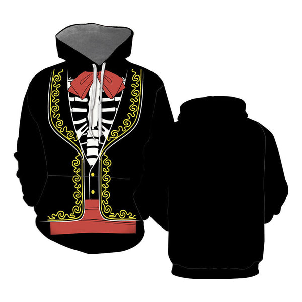 Mexican Skeleton Jacket Costume Halloween Hoodie For Men & Women
