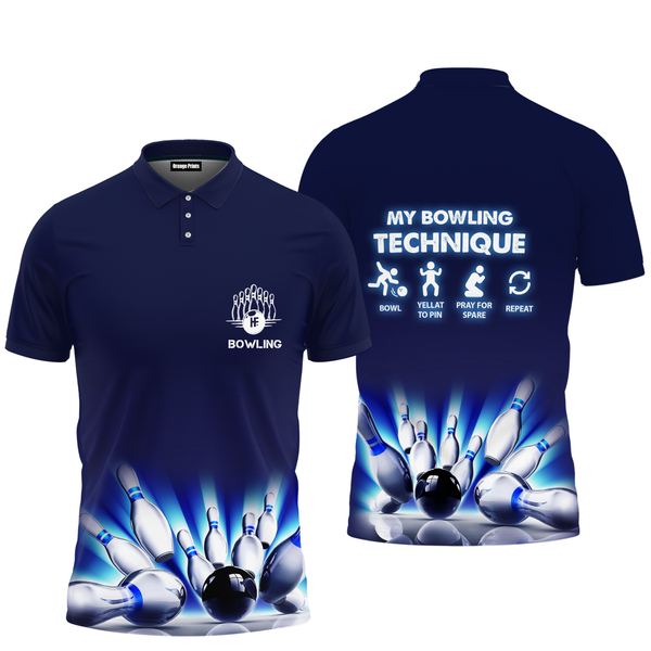 My Bowling Technique Polo Shirt For Men