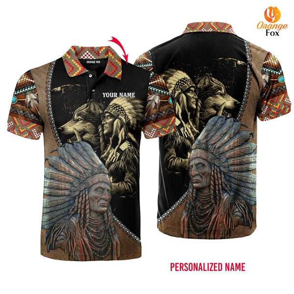 Native American Custom Name Polo Shirt For Men & Women PN1053