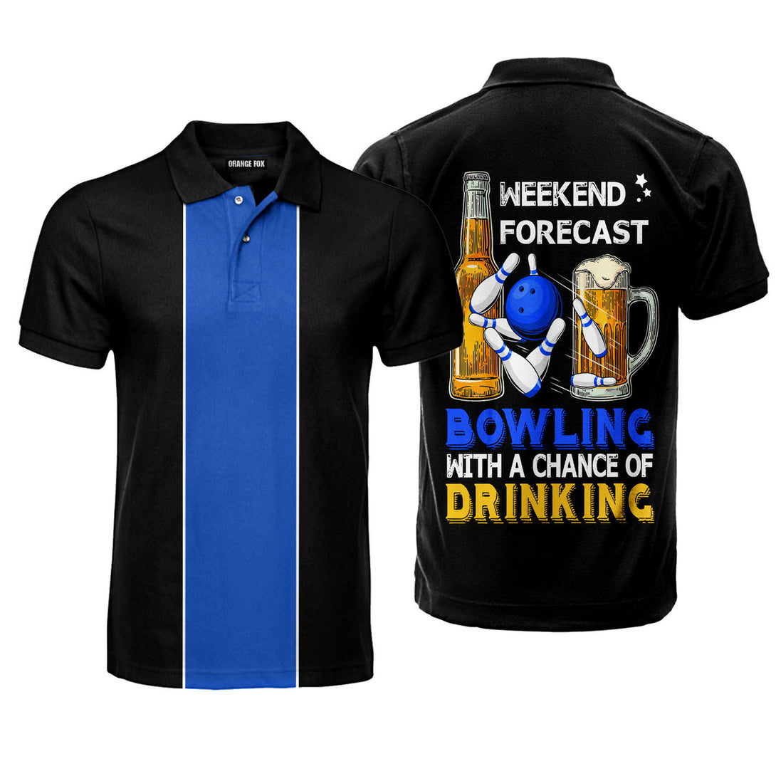 Bowling Weekend Forecast Polo Shirt For Men