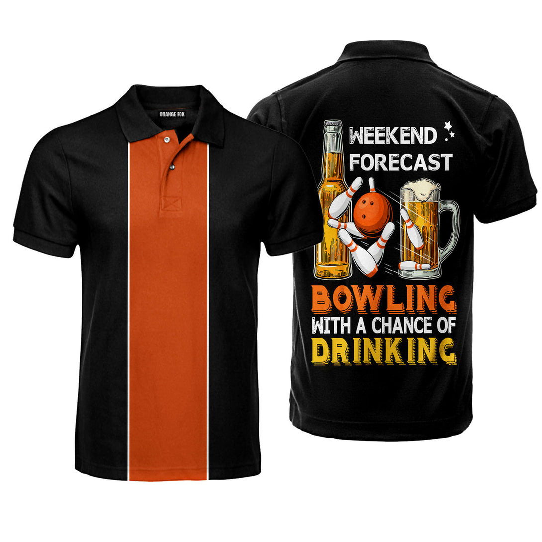 Bowling Weekend Forecast Polo Shirt For Men