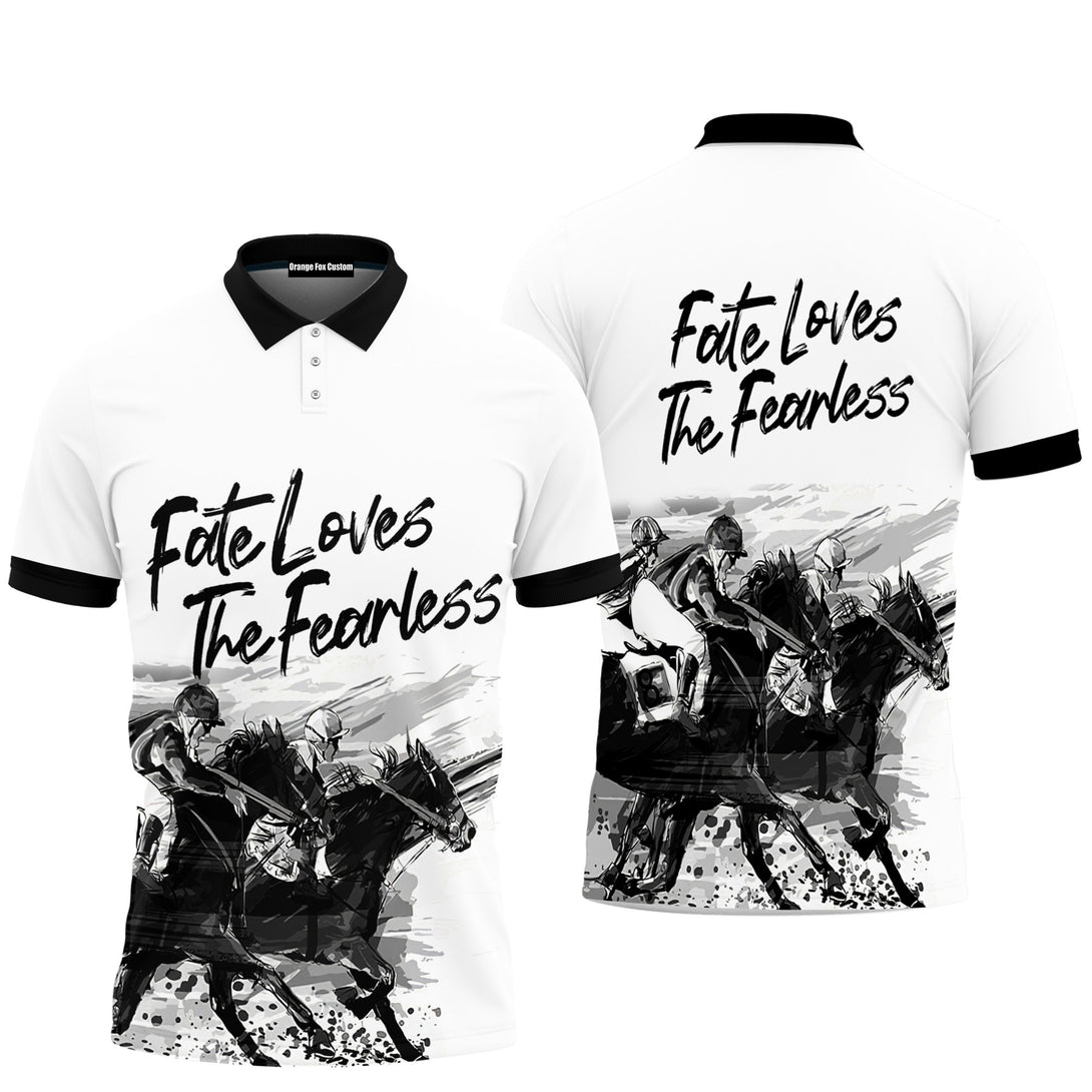 Fate Loves The Fearless Horse Racing Polo Shirt For Men PO1992