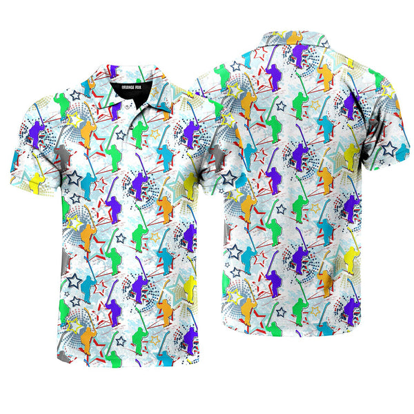 Let's Play Ice Hockey Polo Shirt For Men