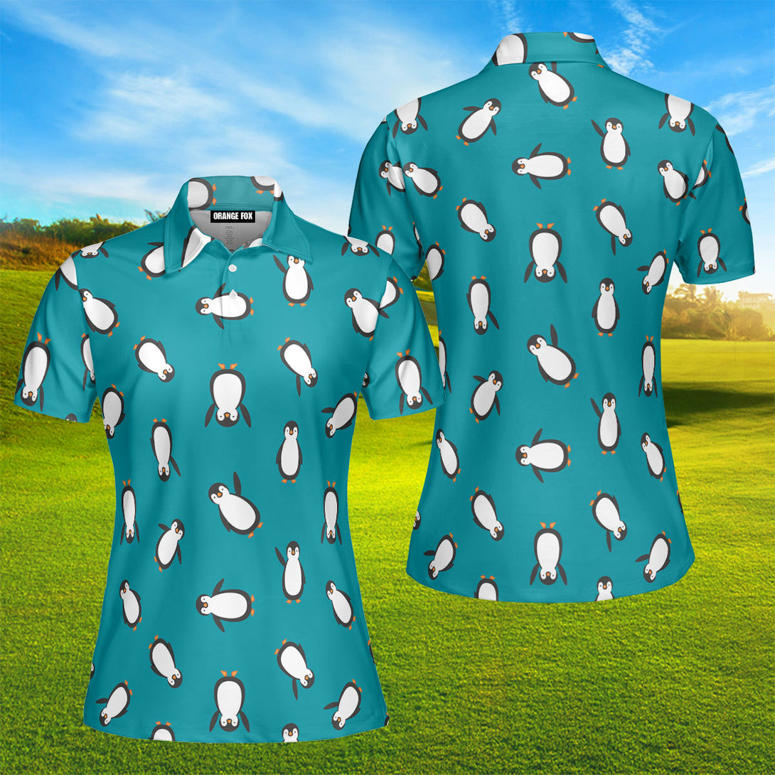 Blue Penguin Golf Polo Shirt For Women