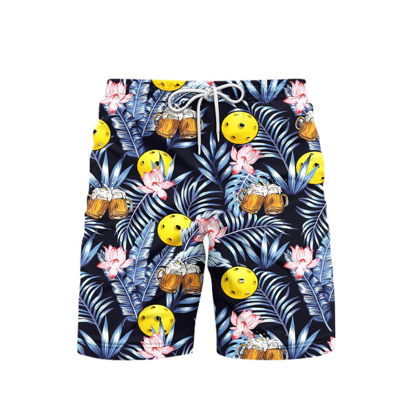 Pickleball Beer Beach Shorts For Men