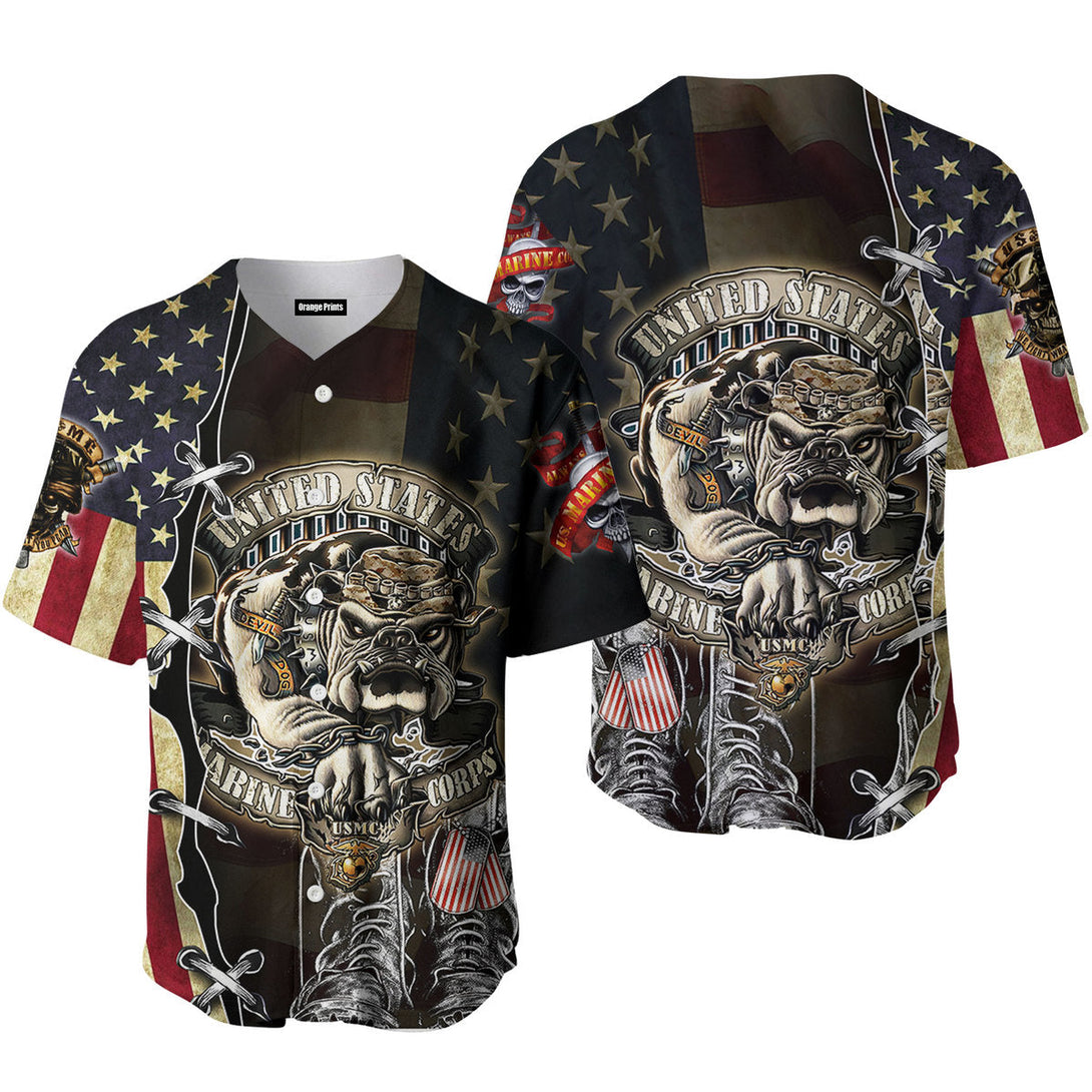 Proud United States Marine Corps Baseball Jersey For Men & Women