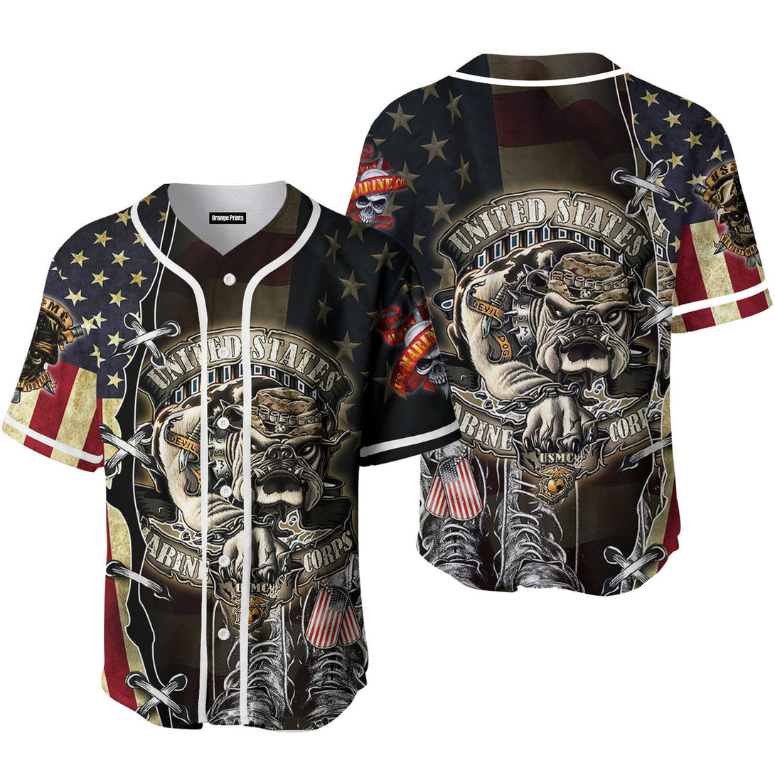 Proud United States Marine Corps Baseball Jersey For Men & Women