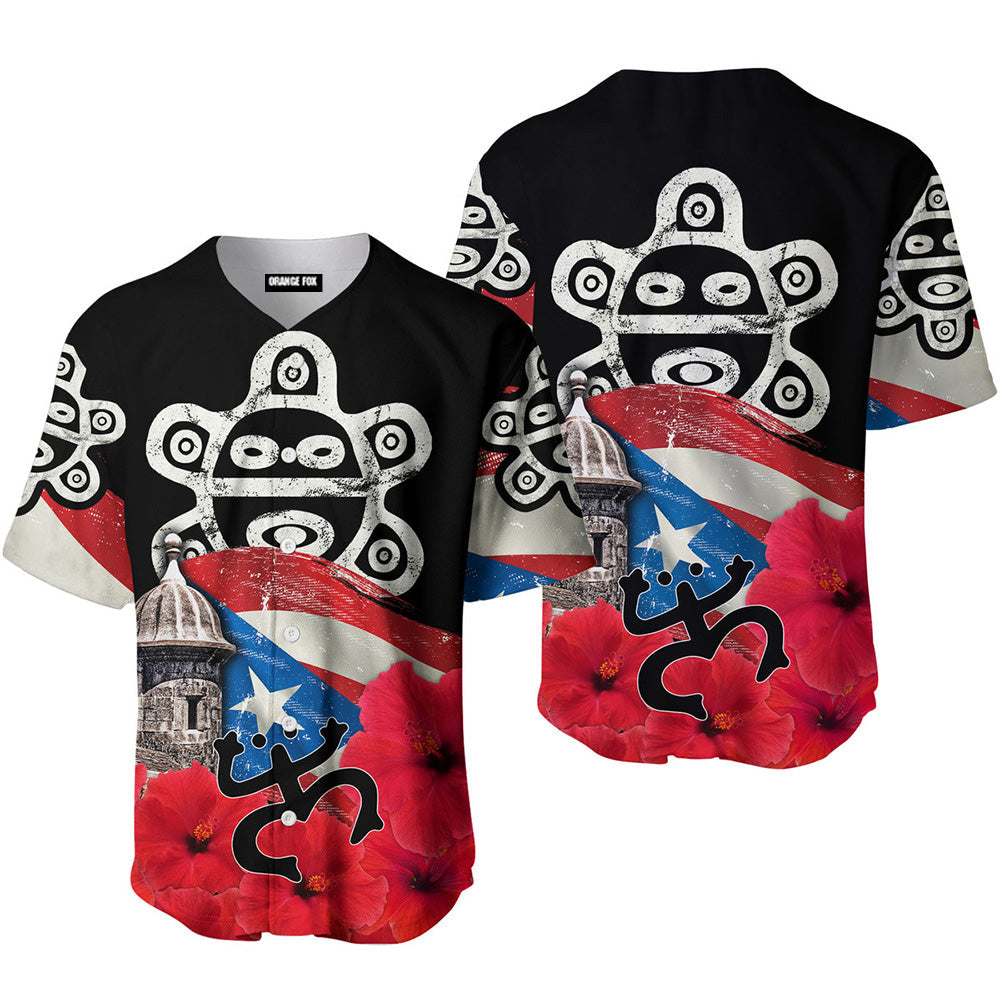 Puerto Rico - Gift For Puerto Ricans, Puerto Rico Lovers - Amazing Drawing Flag Baseball Jersey For Men & Women