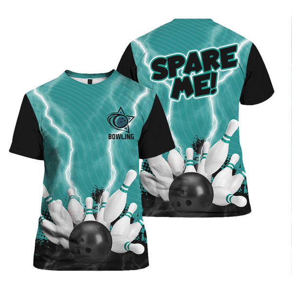 Spare Me Bowling Black T-Shirt For Men & Women