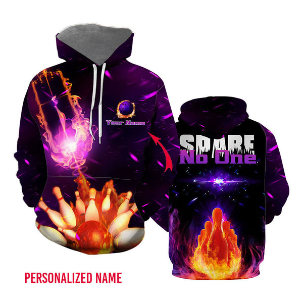 Spare No One Bowling Custom Name Hoodie For Men & Women
