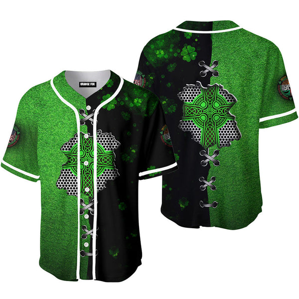 St Patrick's Day - Gift for Irish, Ireland Lovers - Green Celtic Knot Baseball Jersey For Men & Women